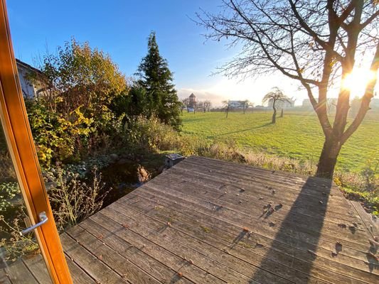 Ausblick von der Terrasse