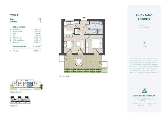 Verkaufsplan Reinerweg 21 - Top 2 - 7D