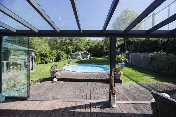 Überdachte Terrasse