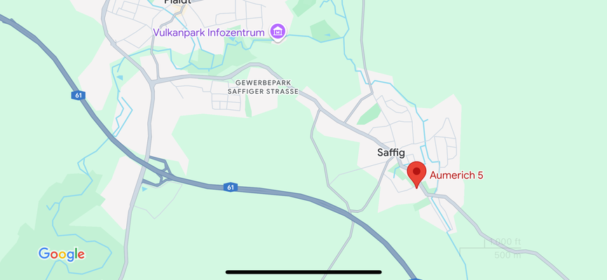 Lage in Saffig gegenüber Schloßpark