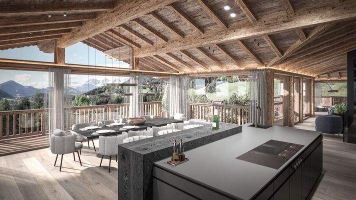 KITZIMMO-Luxusvilla in bester Lage auf der Bichlalm kaufen - Immobilien Kitzbühel.