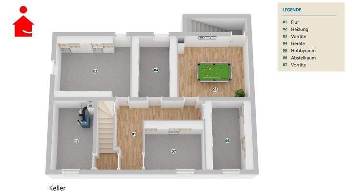 Grundriss Keller