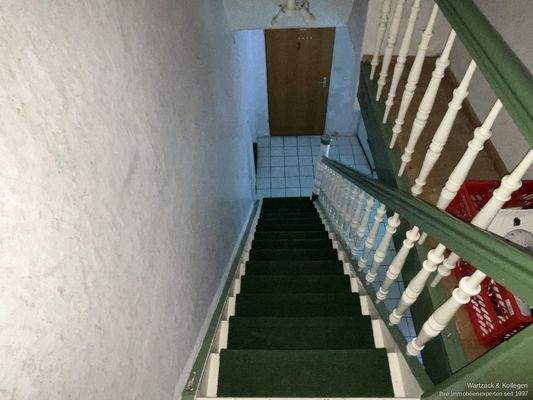 Treppe ins Dachgeschoss