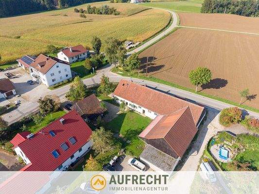 Hausansicht Luftaufnahme