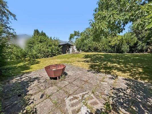 Gartenterrasse-Feuerstelle