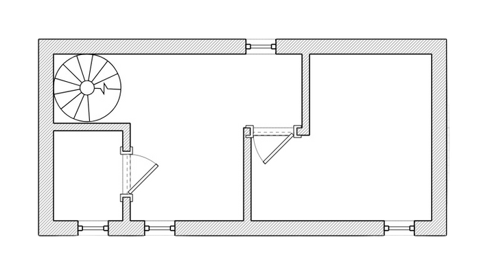 Grundriss obere Etage
