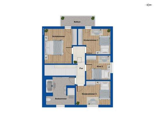 Grundriss Obergeschoss