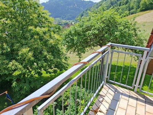 Balkon mit tollem Blick ins Grüne. Eckgrundstück.jpg