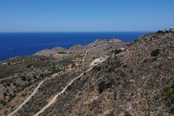 Kreta, Kokkino Chorio: Grundstück mit unvergleichlichem Meerblick zu verkaufen