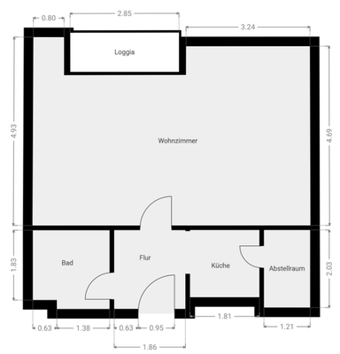 Grundriss Skizze 4.OG