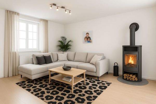 Digitales Renovierungsbeispiel Wohnen EG