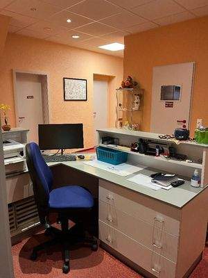 Tresen im Empfangsbereich