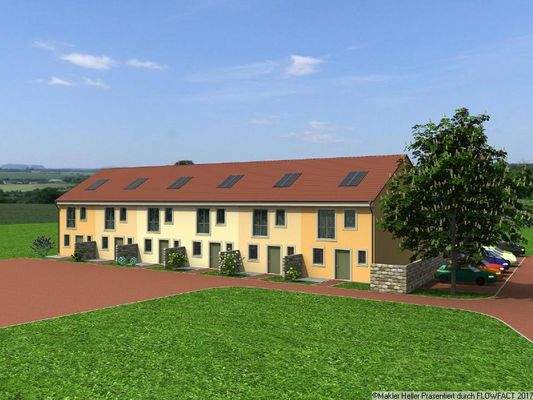 Reihenhäuser Vorderansicht