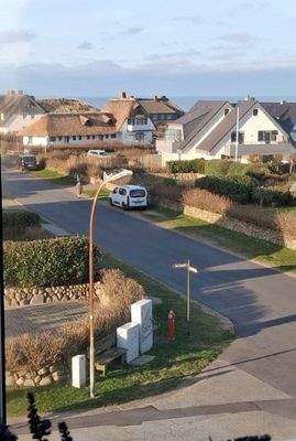 Blick aus dem Fenster Richtung Strand
