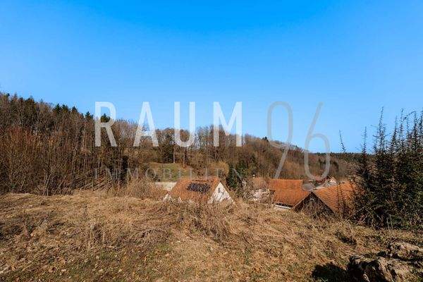 Aussicht vom Grundstück 