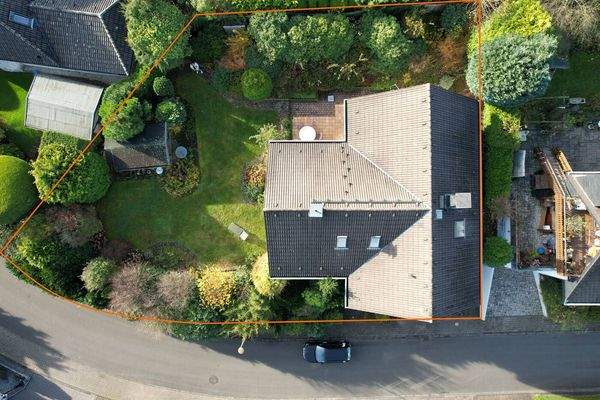 Draufsicht mit Grenzen