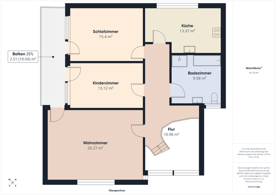 Grundriss Obergeschoss
