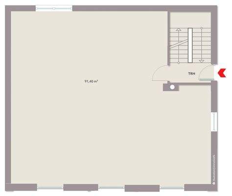 Grundriss Wohn-oder Geschäftsfläche