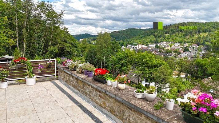 Ausblick von der Terrasse