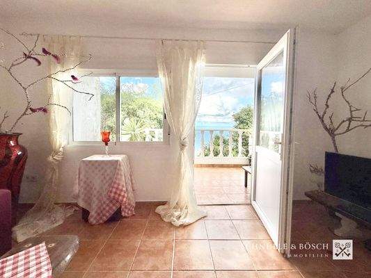 Der Balkon mit Ausblick