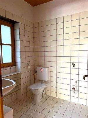 Tageslicht-Duschbad mit Waschmaschinenanschluss