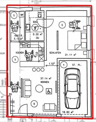 Grundriss Wohnung