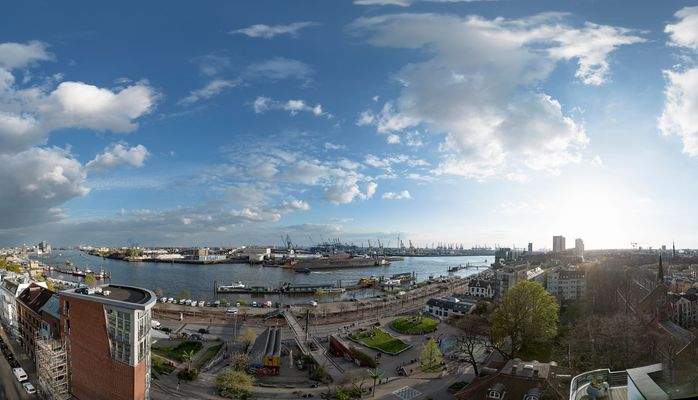 Spektakulärer Blick aus dem Wohn- und Essbereich