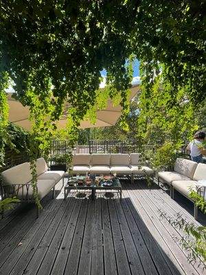 Ausblick zur Terasse