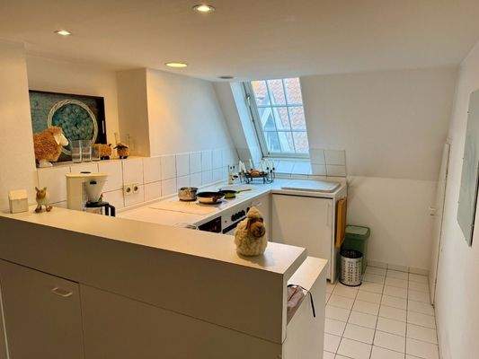Küche im Dachgeschoss