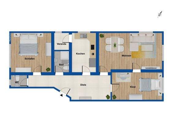 Grundriss 3. Obergeschoss