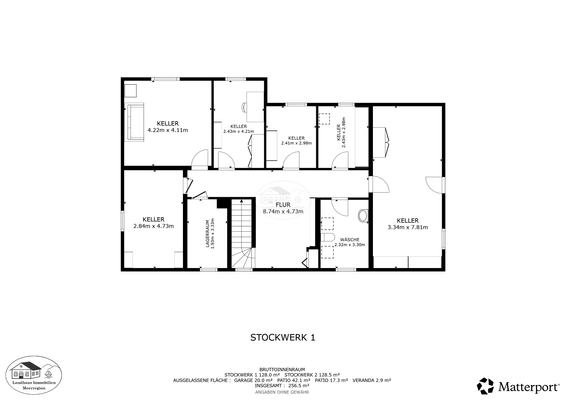 Grundriss Skizze, Keller