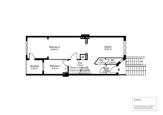 Grundriss Hochparterre