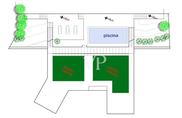 Edificio B - pianta del tetto