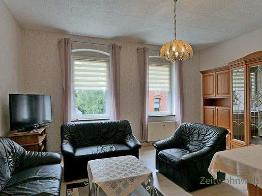 Ledersofas im Wohnzimmer