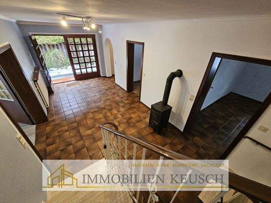 Eingangsflur mit Ofen