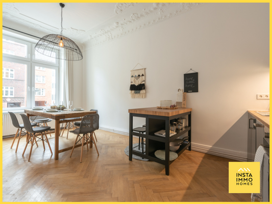 Mühlendamm 51, Wohnbereich mit Küche