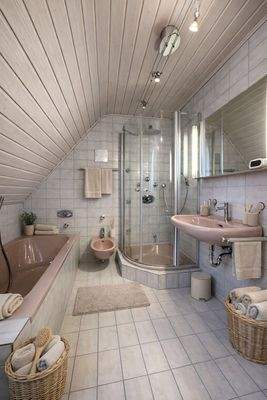 Badezimmer (mit KI bearbeitet und möbliert)