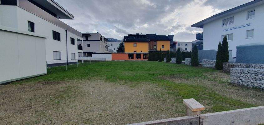 Sicht auf das Grundstück