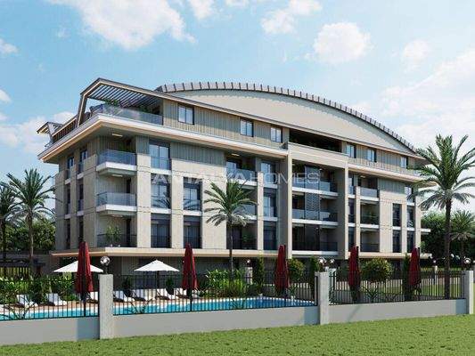 Stylish Apartments in a Complex Near the Sea in Konyaalti
