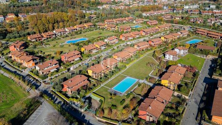 Blick auf die Wohnanlage