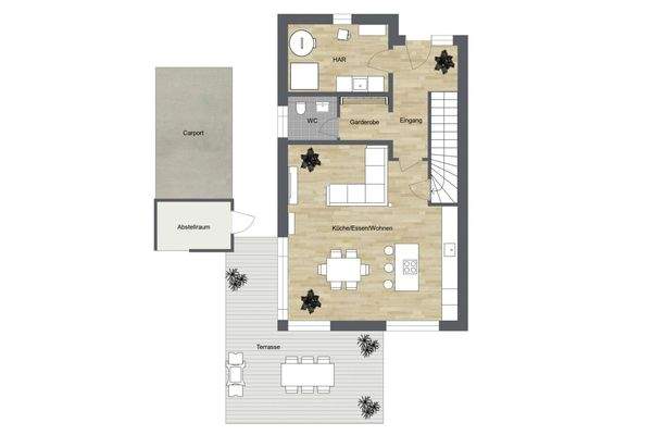 021 - Grundrissplan Erdgeschoss