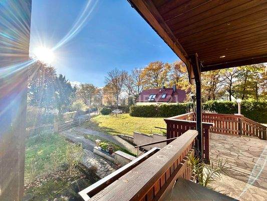 Blick zum Baugrundstück