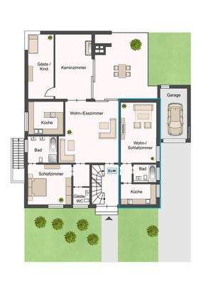 Erdgeschoss mit ELW