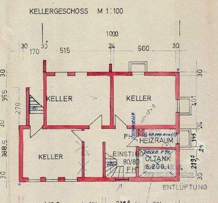 Grundriss KG Bestand