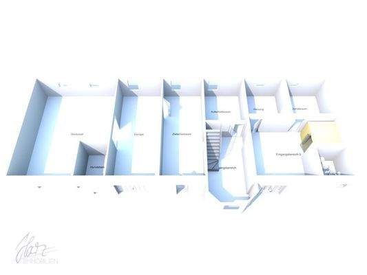 3D-Bauda Erdgeschoss