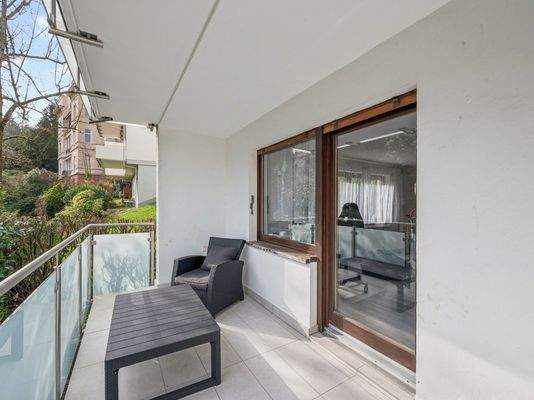 Balkon am Wohnzimmer