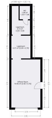Grundriss EG Gewerbe Schlettau 
