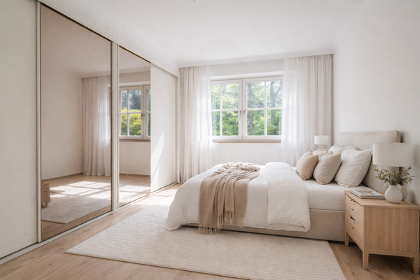 Schlafzimmer -Möblierung visualisiert