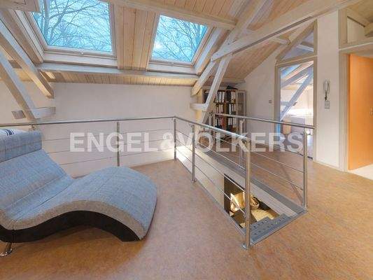 Galerie mit Zugang zu den Schlafzimmern