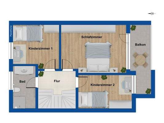 Grundriss Obergeschoss